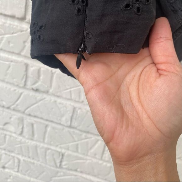 Jason Wu black Eyelet Cropped Spaghetti Strap Bone in Top Size S - Picture 4 of 7